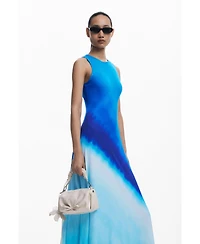 Desigual Women's Tie-dye ruched dress