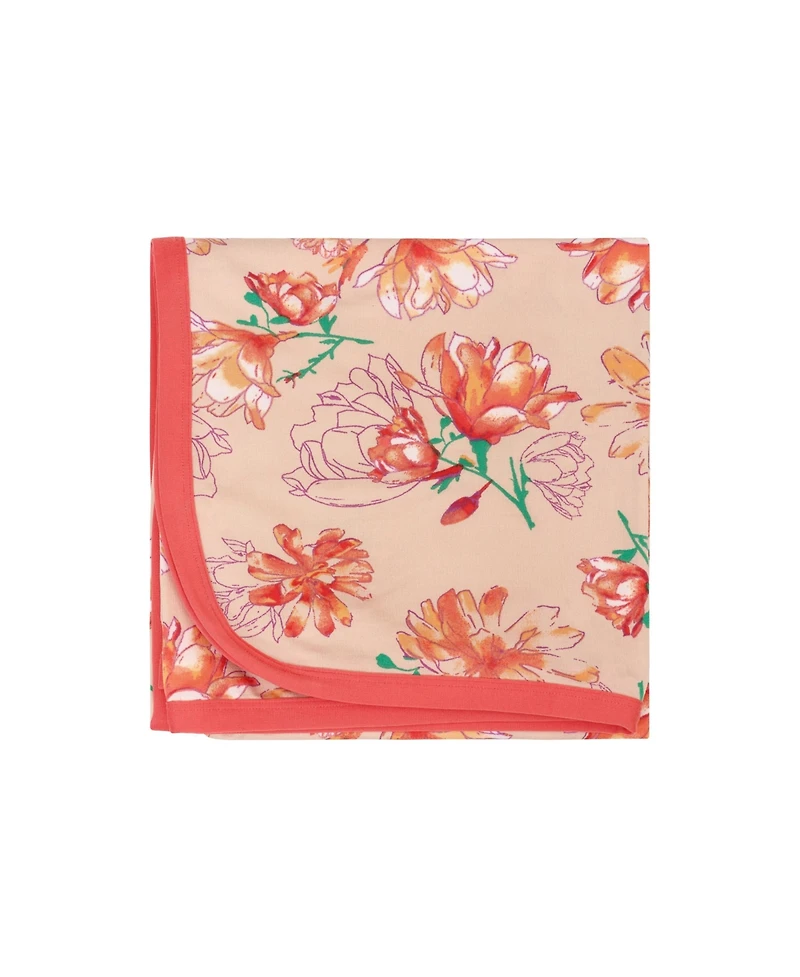 Motherhood Maternity Robe and Nursing Chemise Sleep Set with Baby Swaddle