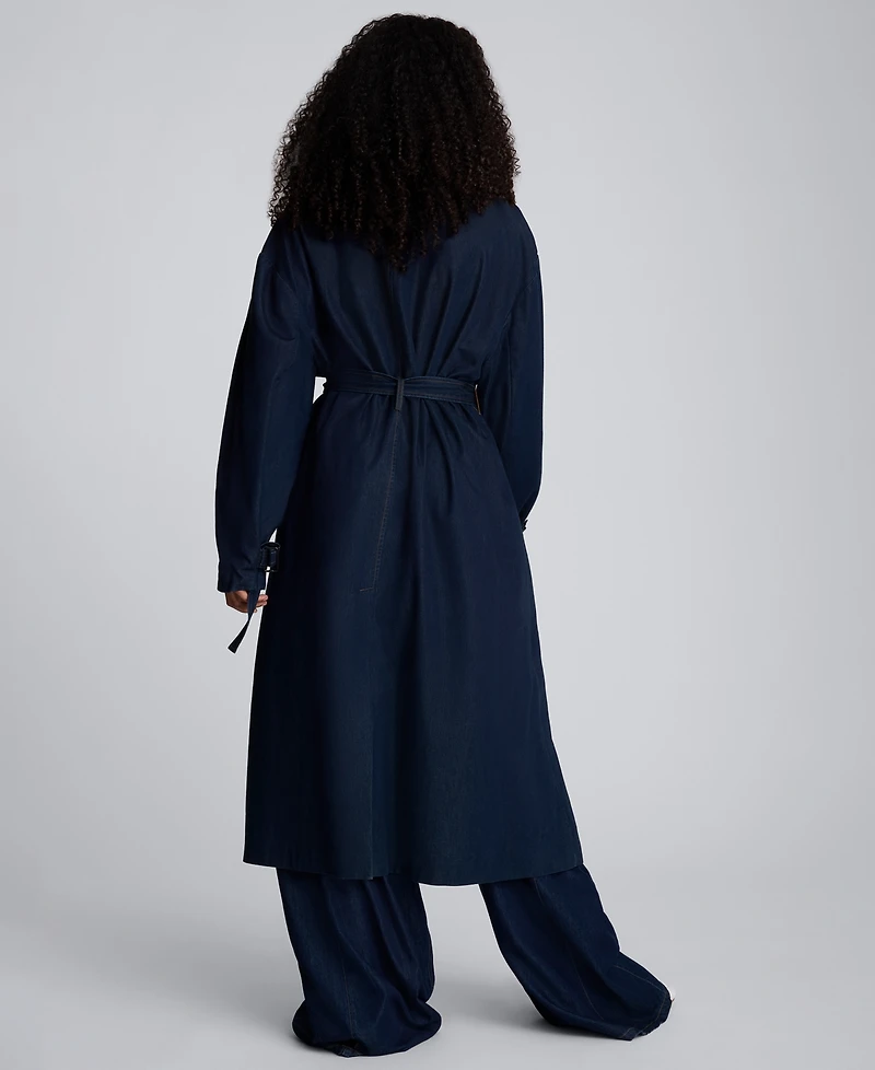 Kenneth Cole Women's Belted Maxi Trench Coat
