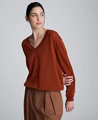 Kenneth Cole Women's V-Neck Pullover Sweater