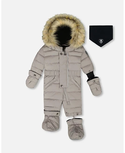 Deux par Toddler Unisex One-Piece Original Puffy Snowsuit Gray - Baby|Toddler