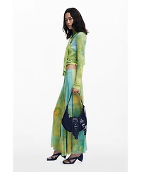 Desigual Women's Medium denim bag with buckles