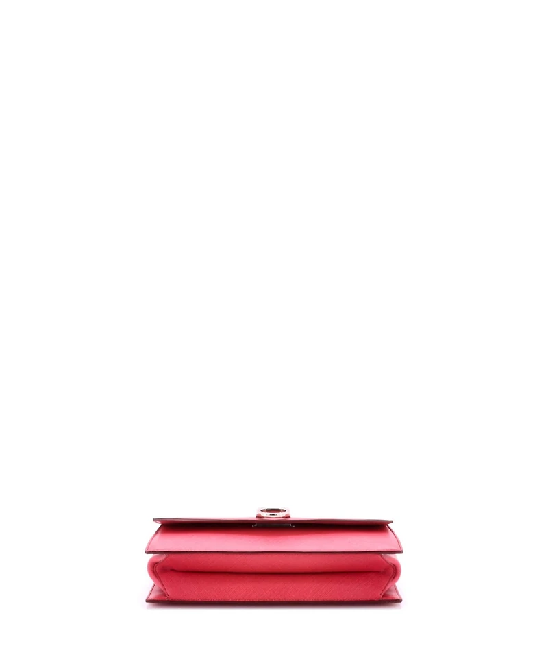 Pre-Owned Salvatore Ferragamo East West Gancini Convertible Top Handle Bag Saffiano Leather