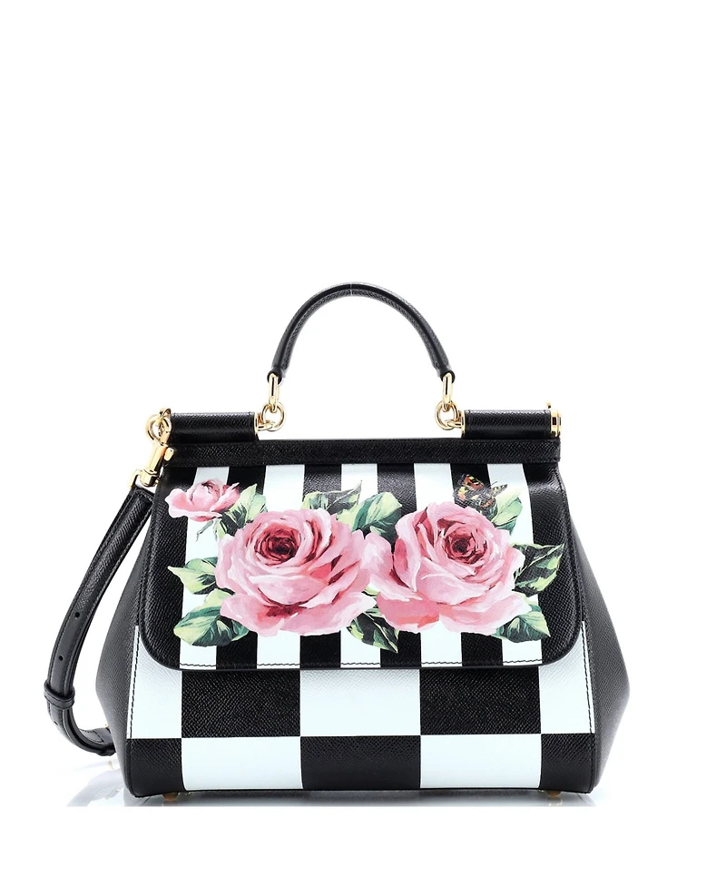 Pre-Owned Dolce & Gabbana Medium Miss Sicily Bag Printed Leather