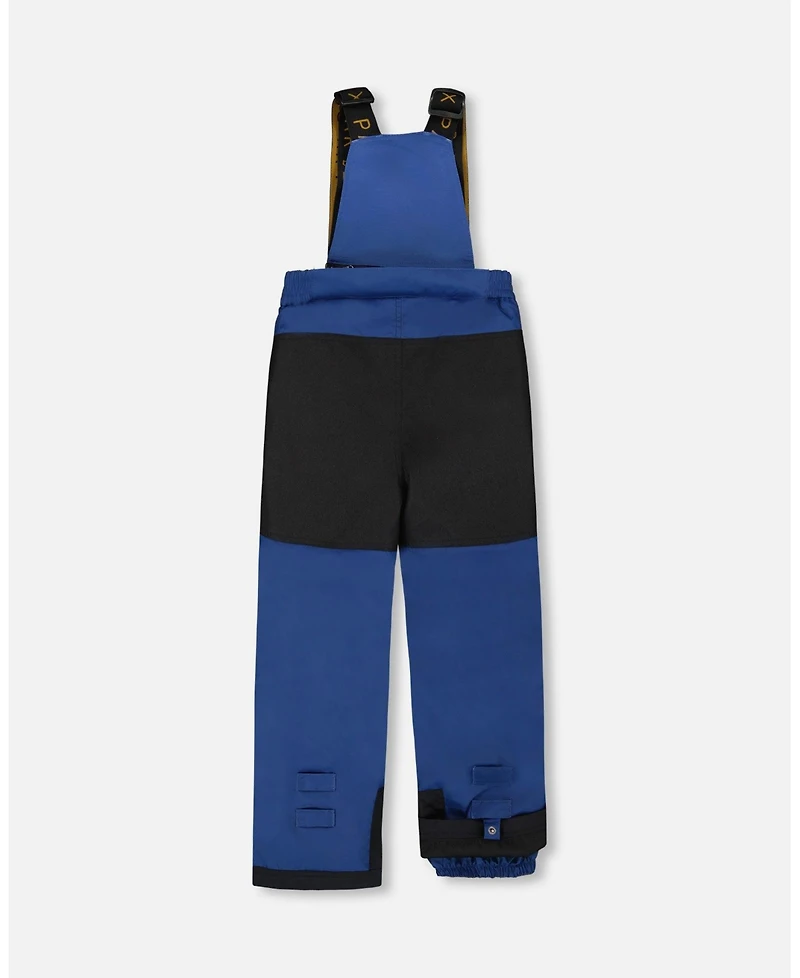 Deux par Boy Two-Piece Play Snowsuit with Printed Dinosaurs Jacket Navy Blue