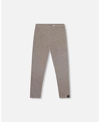 Deux par Big Girls Super Soft Ribbed Leggings Heather Gray