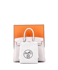Pre-Owned Hermes Birkin 25 Handbag Light Togo with Palladium Hardware