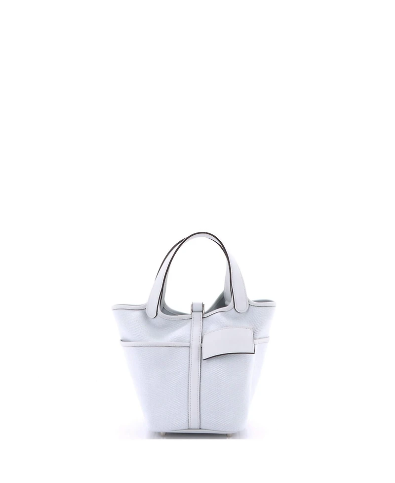 Pre-Owned Hermes Pm Cargo Picotin Lock Bag Canvas and Swift