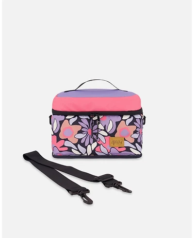 Deux par Deux Girl Lunch Box Retro Flower Print