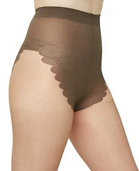 Hue Women's French Lace Control Top Pantyhose