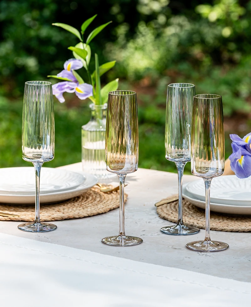 Qualia Glass Modern Flute Glasses