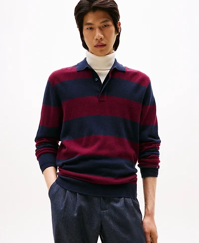 Tommy Hilfiger Men's Knitted Rugby Sweater