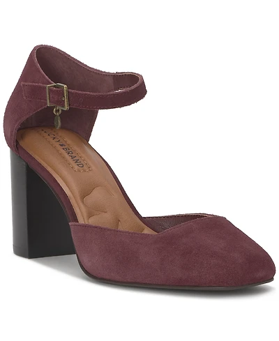 Lucky Brand Women's Kanira Square-Toe Stacked Heel Pumps