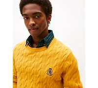 Tommy Hilfiger Men's Classic Cable Crest Crewneck Sweater