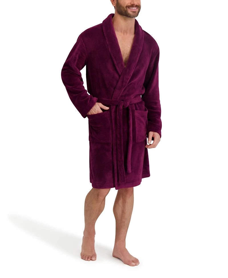 Hanes Men's Adjustable Plush Robe