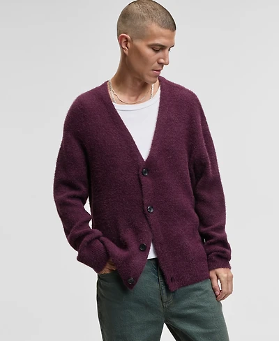 Mode of One Men's Boxy-Fit Eyelash Cardigan, Macy's Exclusive