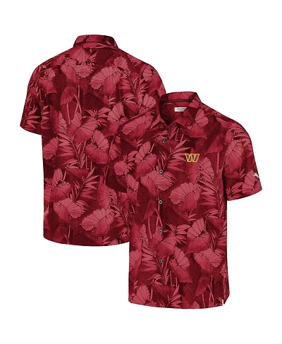 Tommy Bahama Men's Burgundy Washington Commanders Big Tall Coast Nuevo Fronds IslandZone Button-Up Shirt
