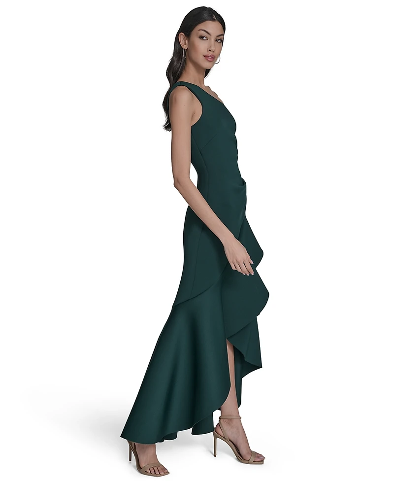 Eliza J Women's One-Shoulder High-Low Hem Sleeveless Gown