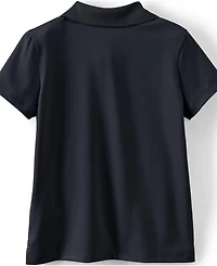 Lands' End Girls Short Sleeve Feminine Fit Rapid Dry Polo Shirt