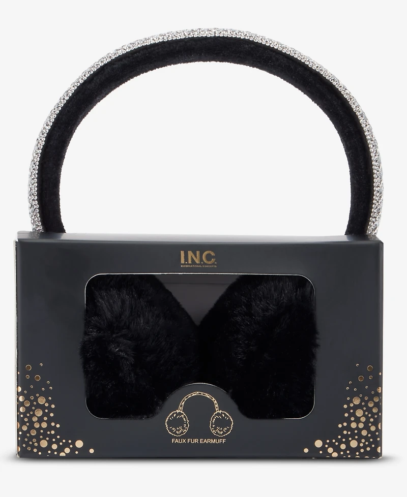 I.n.c. International Concepts Crystal Band Faux Fur Earmuff, Macy's Exclusive