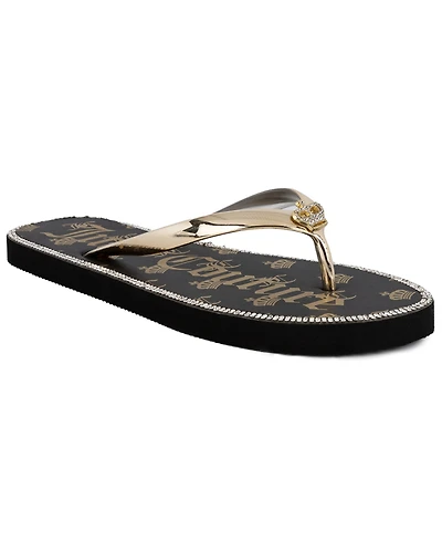 Juicy Couture Women's Shamrock Flip Flops