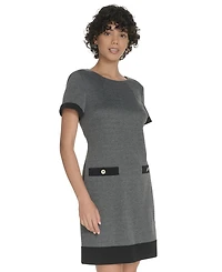 Tommy Hilfiger Women's Herringbone Crew Neck Dress