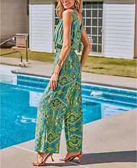 Cupshe Women's Over the Moon Paisley Jumpsuit