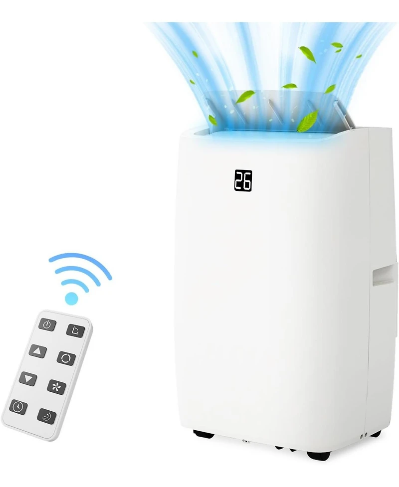 gaomon 12,000 Btu Portable Air Conditioner - 3-in-1 Ac Unit with Fan, Cooling & Dehumidification, Remote Control, 24H Timer, Cools up to 550 Sq. Ft