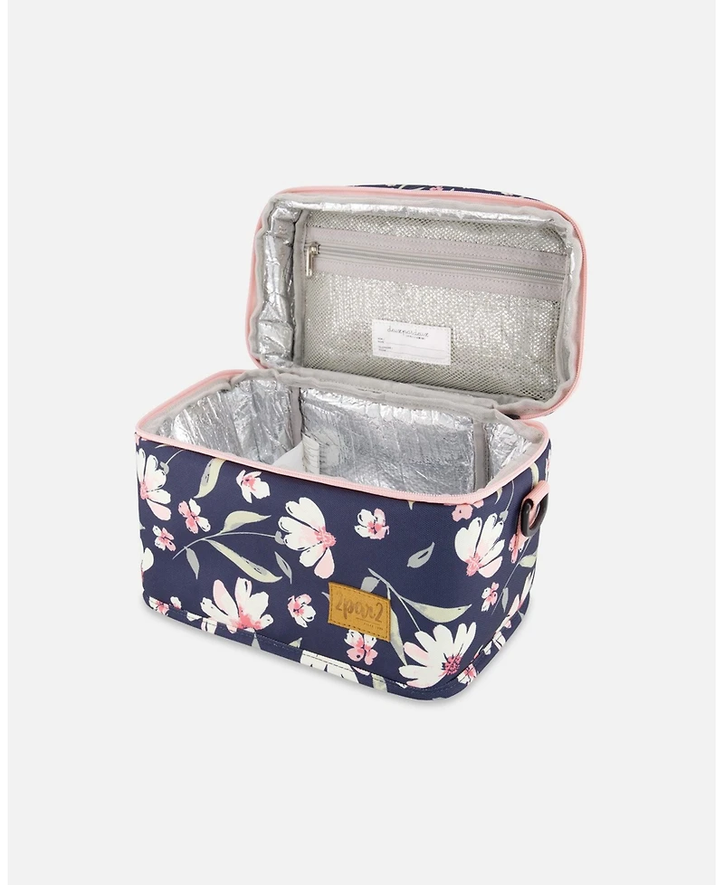 Deux par Deux Girl Lunch Box Navy Flower Print - Toddler|Child