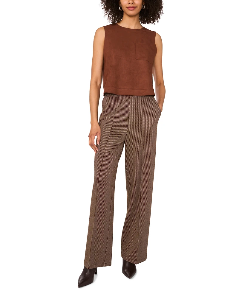 Vince Camuto Women's Pintuck-Front High-Rise Pants