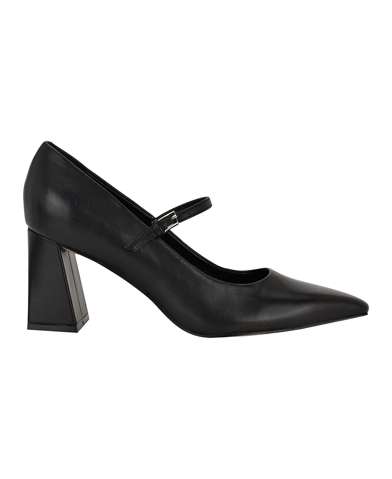 Calvin Klein Women's Naprina Block Heel Mary Jane Pumps