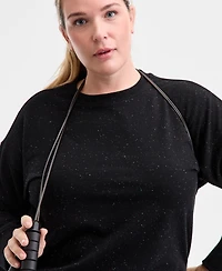 Id Ideology Plus Fleece Crewneck Sweatshirt, Macy's Exclusive