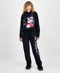 Hybrid Apparel Juniors Kuromi Graphic Sweatshirt Sweatpants