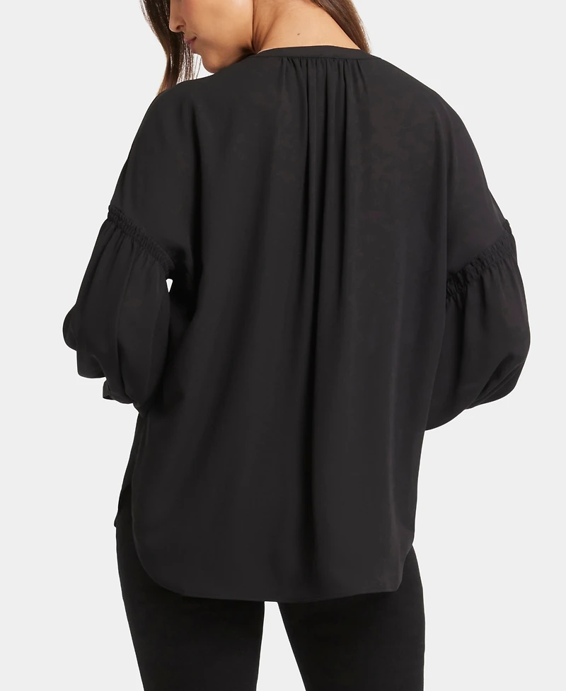 Nydj Women's Paulina Peasant Long Sleeve Top