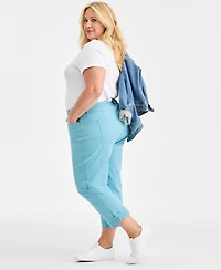Style & Co Plus Curvy Roll-Cuff Capri Jeans, Created for Macy's