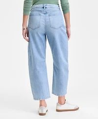 On 34th Women's Cropped High-Rise Barrel-Leg Jeans, Macy's Exclusive