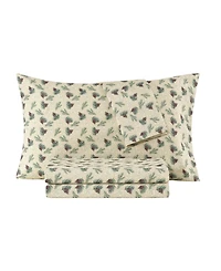 Sanders Holiday Printed Microfiber 3-Pc. Sheet Set, Twin