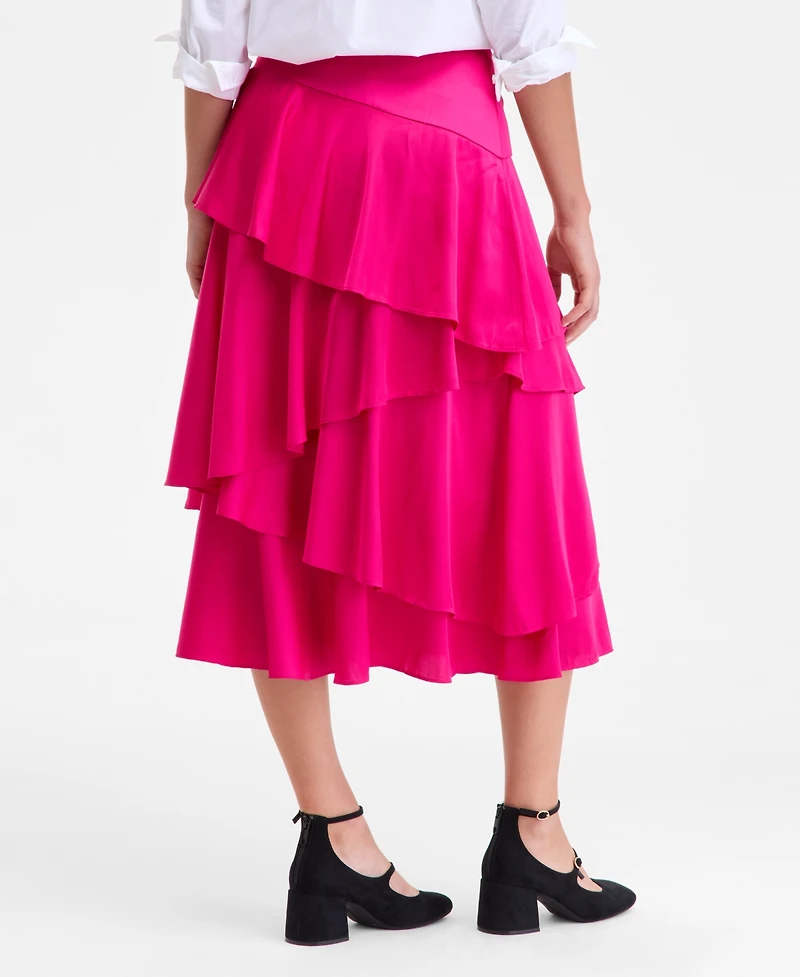 On 34th Women's Tiered Ruffle Midi Skirt, Macy's Exclusive