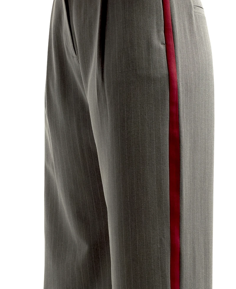 Bcx Juniors High-Rise Pinstripe Wide-Leg Pants