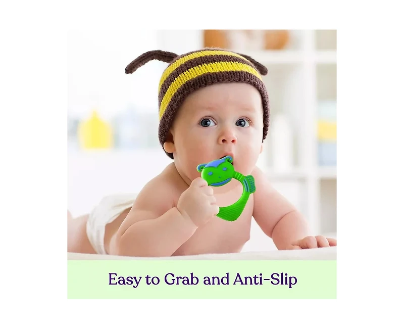Sperric Baby Boys Teething Toys for Newborn 0-6 Months Silicone Teethers 6-12 Bpa Free