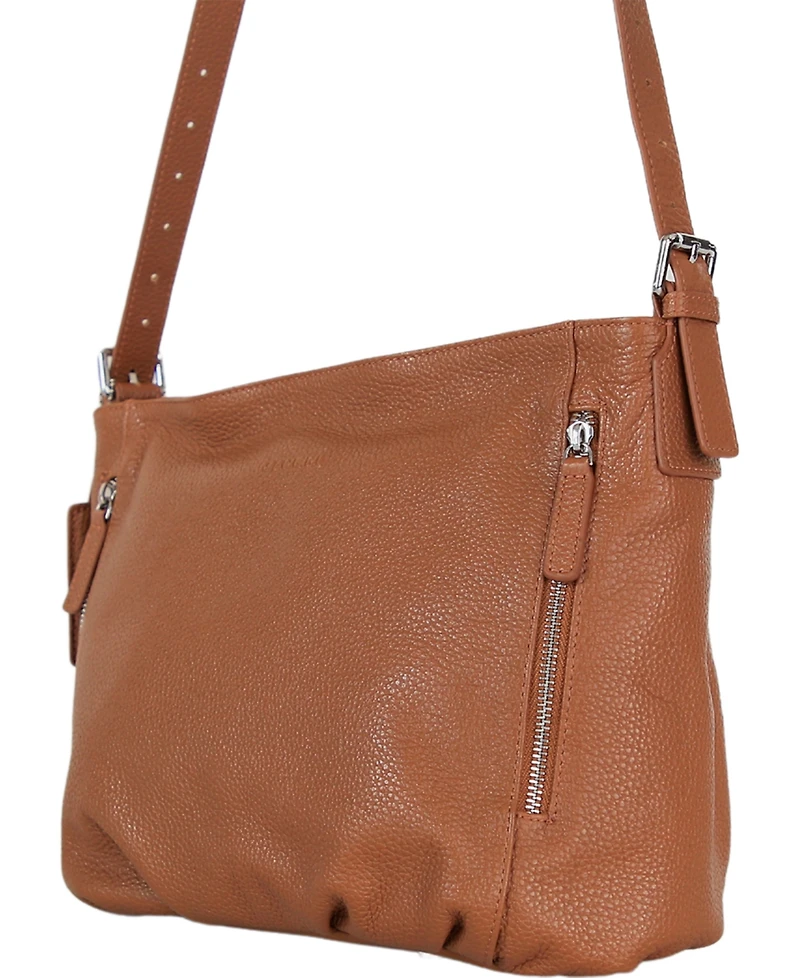 Mancini Mila Mini Zipper Hobo Bag