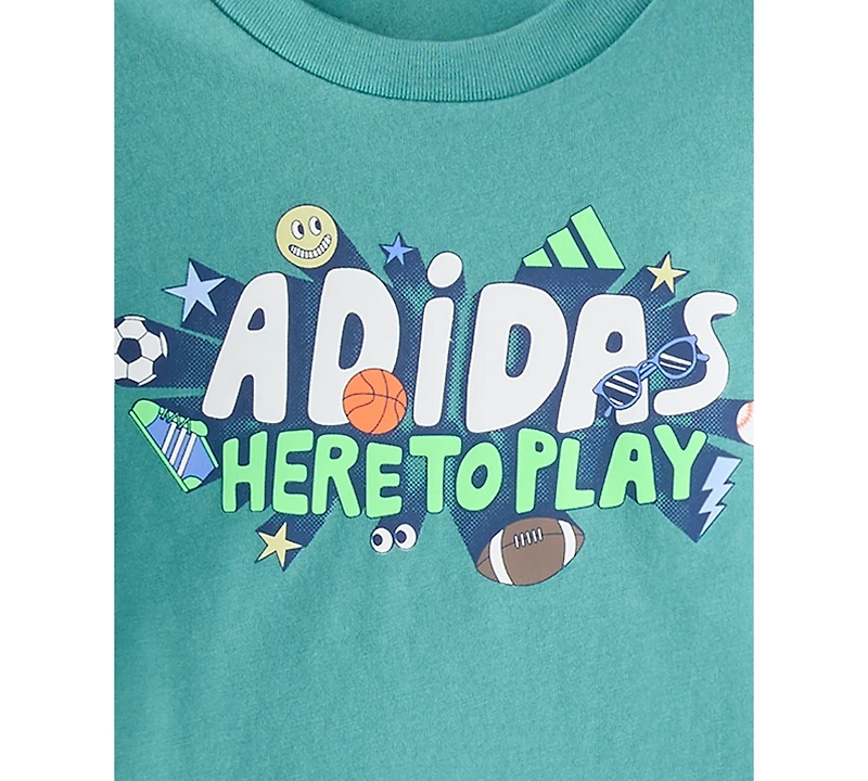 adidas Baby Boys 2-Piece Long Sleeve Graphic T-Shirt and Jogger Pants Set
