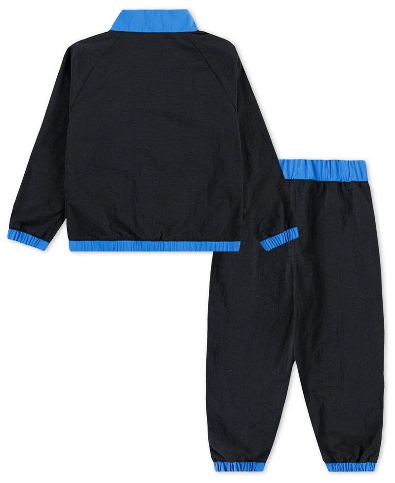 Jordan Little and Toddler Boys 2-Piece Wind Breaker Piping Jacket Pants Set