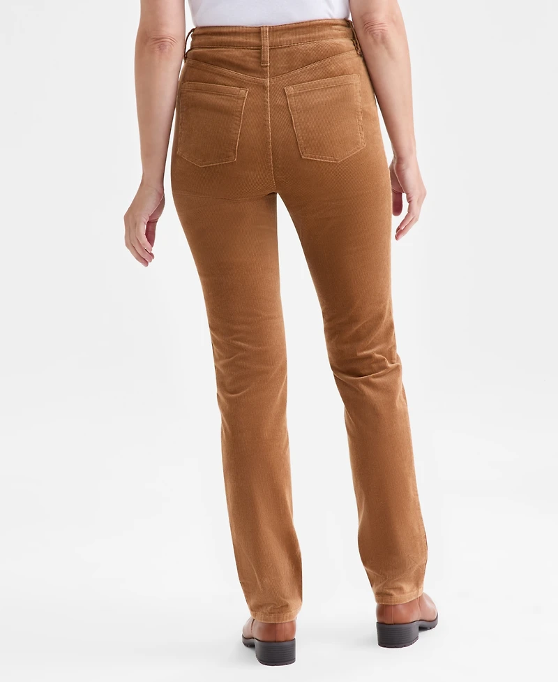 Style & Co Petite Straight-Leg Corduroy Jeans, Created for Macy's
