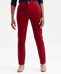 Style & Co Women's High-Rise Straight-Leg Corduroy Pants, Created for Macy's