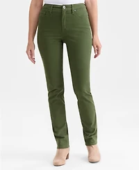 Style & Co Petite High Rise Natural Straight-Leg Jeans, Created for Macy's