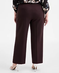 Anne Klein Plus Pull-On Wide-Leg Pants