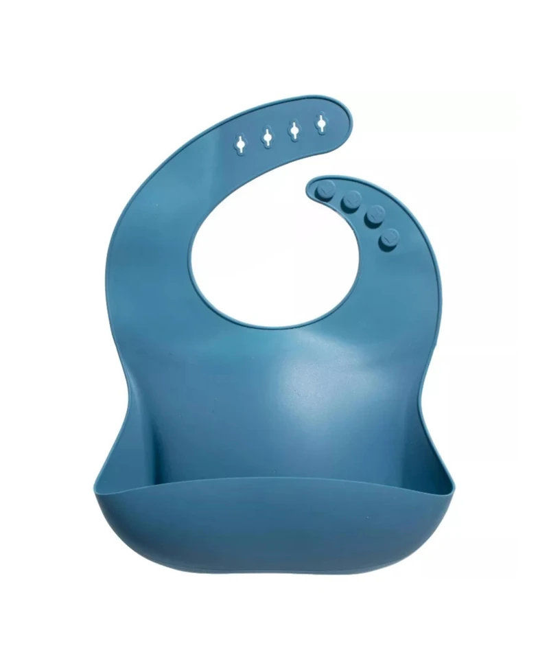 Sperric Baby Girls Silicone Bibs - Soft Bib with Food Catcher and Waterproof Material Adjustable Fit