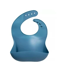Sperric Baby Girls Silicone Bibs - Soft Bib with Food Catcher and Waterproof Material Adjustable Fit