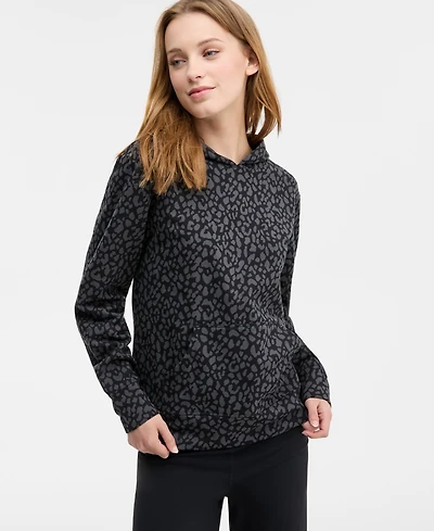 Id Ideology Women's Kangaroo-Pocket Fleece Hoodie, Created for Macy's